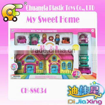 Funny villa my happy family villa play toys villa toys