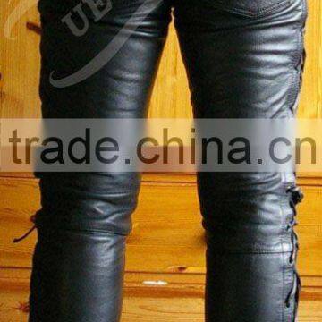 Side Lace Jeans, Lace up Leather Jeans, Ladies Side Lace Leather Jeans, Schnuerjeans photo-3