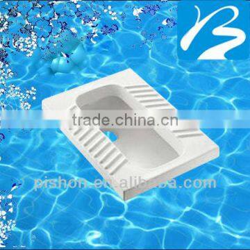 Ceramic Build-in Platform Squat Water Pan