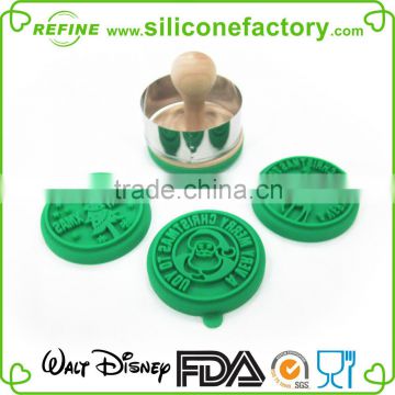 High quality! Amazing design Christmas series Silicone cookie stamp, set of 3