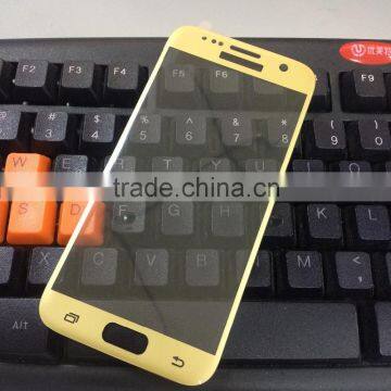 3D full coverage color plating for samsung galaxy S7 mobile phone tempered glass screen protector film