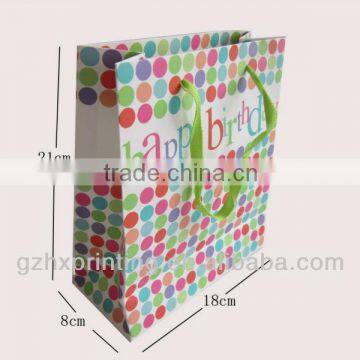 Pretty patten gift paperbag with handle in China