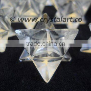 Crystal Quartz Merkaba Star