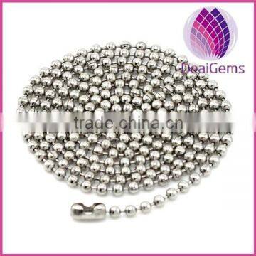 Wholesale stainless steel round bead chain for pendant