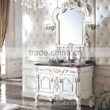 New Design Sliding Bathroom Mirror Cabinet With Marble Vanity Top WTS623 photo-2