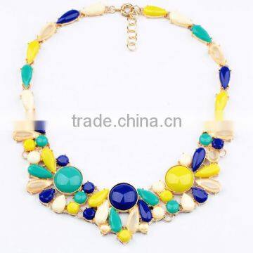 New Acrylic Choker Collar Vintage Pendant Statement Necklace Women Necklaces & Pendants Fashion Necklaces for Women 2014