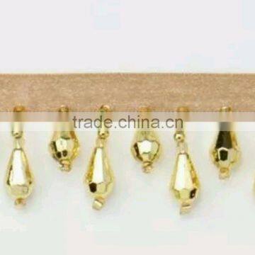 Gold Beaded fringe