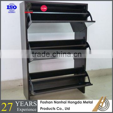 3 tiers MDF Wooden shoe cabinet