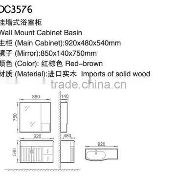 Bathroom Wooden Designs Cabinet Basin Nature Dark Oak Cabinet DC3576 photo-3