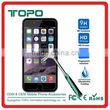 0.3mm Tempered Glass Screen Protector Film prevent scratches 9H clear gold tempered glass for iPhone 6 6s plus