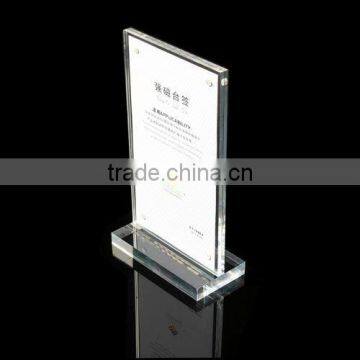 high clear transparent table menu holder cheap