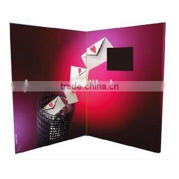 Hot Sale 7 Inch A4 Paper Card Lcd Video Business Card for Advertising photo-4