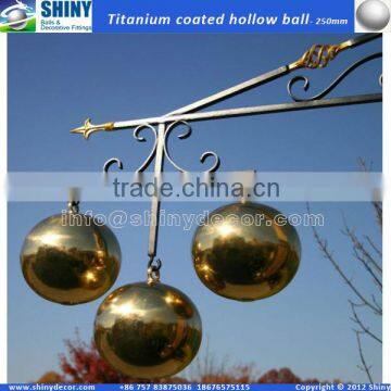 10" stainless steel spheres with hook