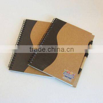 Ecologic Notebook with pen for Promotion