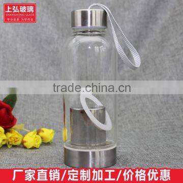 Hot Sale Glass Drinking Bottle With Metal Cap photo-6