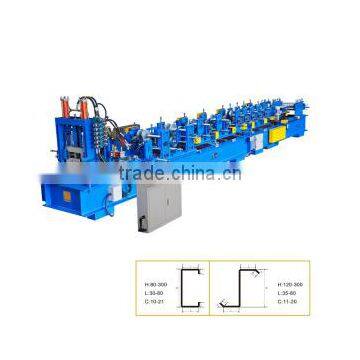 hot sale ! High Speed Automatic C-Z Purlin Interchangeable Roll Forming Machine