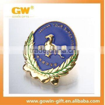 Dongguan engraved promotional custom metal lapel pin with enamel