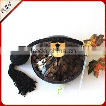 High-grade European and American Series Glass Airbag Pump Perfume Bottle & Empty Big Capacity Black Gold Point Decation Bottle photo-2