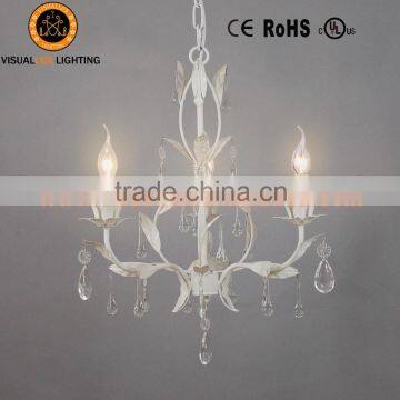 Leave Chandelier Lighting IC4061-3WH Chandelier Crystals Vintage Lamp Interior Decoration