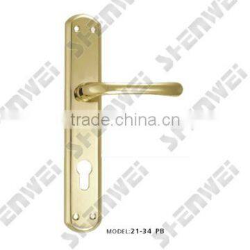 21-34 PB brass handles on plate