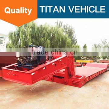 TITAN hydraulic detachable neck 60-ton lowboy trailer