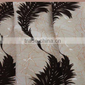 2016 Latesr Design Tree Pattern Jacquard Flocked Fabric photo-3