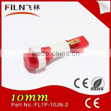 2015 waterproof plastic 10mm 230v neon led mi-bulb red indicator lamp neon bulbs