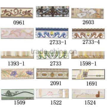 Cheap factory interior kitchen wall ceramic border tile