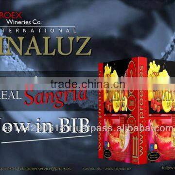 VINALUZ Sangria Wine 7.0% Bag in Box BIB 6x3l
