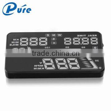 5.5 inch Car GPS HUD Head Up Display System Speed Display Car Security Device with 12V Cigarette Lighter Power Supply