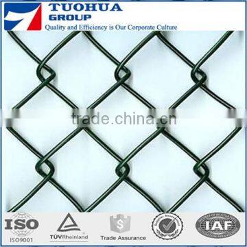 High quality hot selling widely used vinyl coated tension wire chain link fence