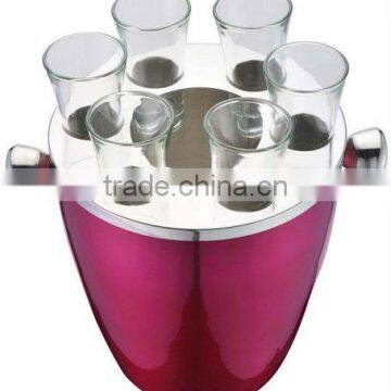 Stainless steel standing ice pail beer ice cooler wine ice bucket