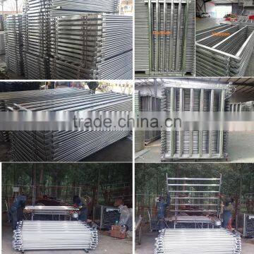 Heavy duty livestock oval tube cattle galvanized panel,heavy duty horse corral panel,Heavy duty portable metal pig fence panel