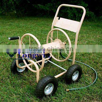 4 wheel steel hose reel cart