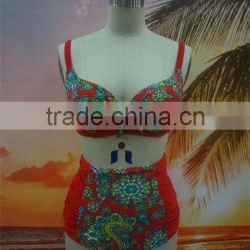 Wholesale 2016 High Waist Swimsuit Swimwear Women Bikini photo-3