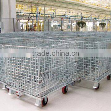 Security chrome metal storage wire cage