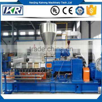 LDPE Twin Screw Extruder Machine For Recycling Pellet Making Line/Soft Rigid Plastic PVC Compound Granule Granulating Extruder photo-2