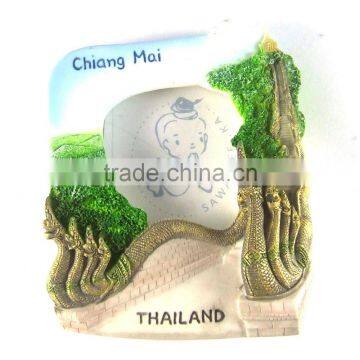 Photo Frame Chiangmai Nagas Step Suthep Hill North Thailand Thai Resin 3d Fridge Manget photo-2
