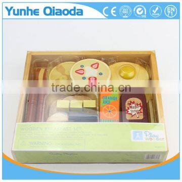 Fun Durable Wooden Food Set for Years of Play Wooden Breakfast Set Solid Wood Version photo-3