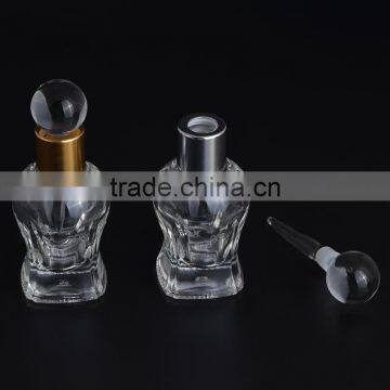 Wholesale Unique Shaped 10ml Glass Essential Oil Bottles Empty Clear Glass Perfume Bottle With Glass Stick Stopper photo-3