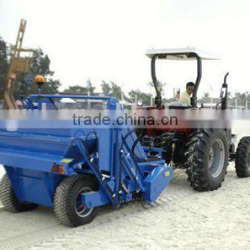 beach sand cleaner fitted with tractor