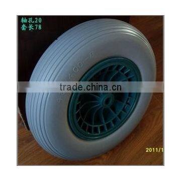 industrial pu foam trolley wheel 4.80/4.00-8