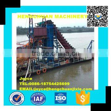 China Price Hot Selling Gold Dredger/Gold Mining Machine/Bucket Chain Gold Dredge photo-4