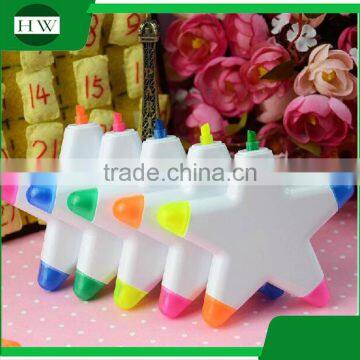 Private Label Mini Five-pointed Star Multi Color 5 in 1 Highlighter Pen photo-3