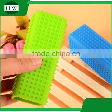 Pet Accessories Tool Gel Silicone Square Cat Dog Pet Bath Massage Hair Removal Grooming Slicker Brush Comb photo-3