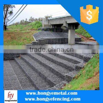 High Zinc Galvanized Gabion Boxes / PVC Coated Gabion Baskets/ Stone Cage (Direct Factory)