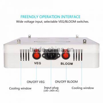 600W Led Grow Light With Veg/bloom Spectrum for Hydroponic Indoor Greenhouse/garden Plant Growing photo-3
