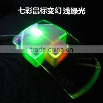 Latest LED Clear Wired Mouse Colorful Transparent LED Mouse photo-2