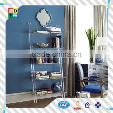 new arrival acrylic book shelf custom top grade transperant acrylic wall mounted bookshelf PMMA lucite acrylic book display case