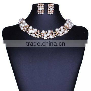 2015 Latest Jewelry Set Fashion Alloy Pearl Jewelry Set photo-2